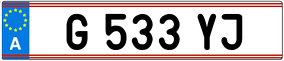 Truck License Plate